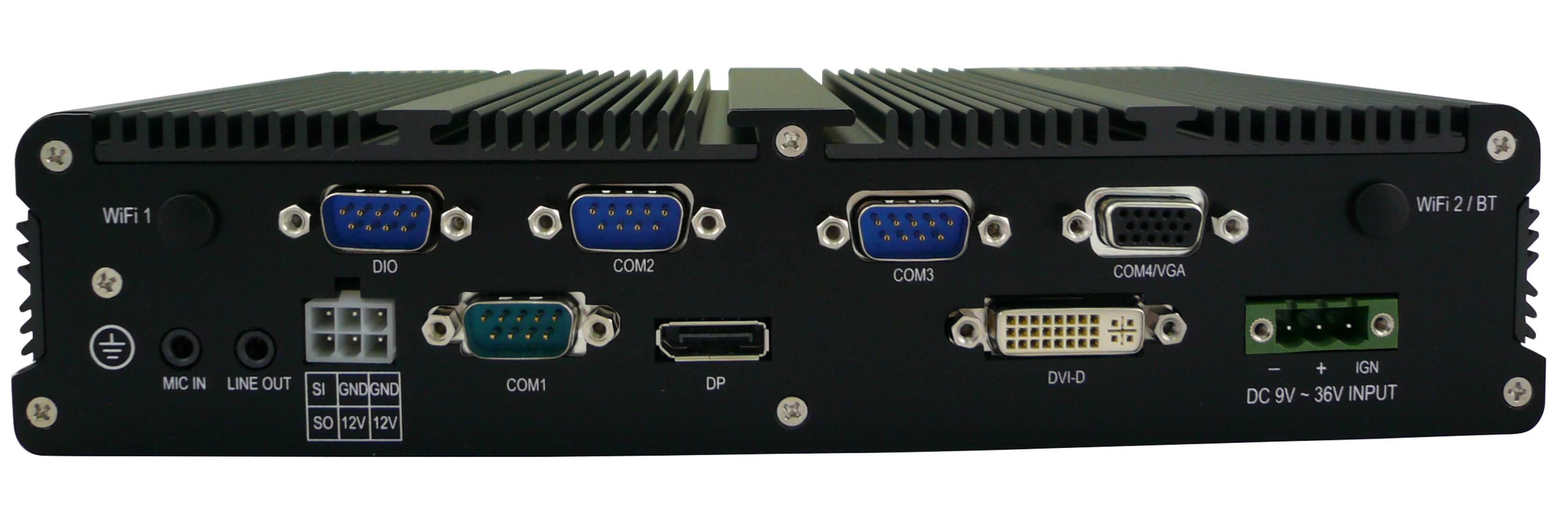 The Portwell PCS-8311P provides a rich selection of I/O on both sides of the unit.