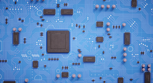 Simple Circuit Board Top View