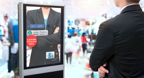 AI technology, digital display, retail analytics, computer vision