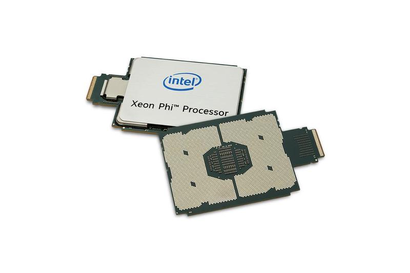 Intel Xeon Phi processor stacked front & back